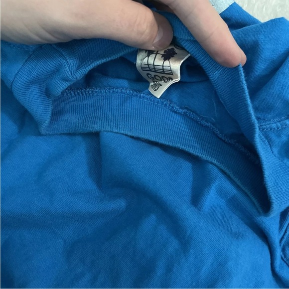 Vintage 1994 Get Your Kicks Route 66 Blue White Tourist Pocket T Shirt - Picture 3 of 14